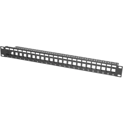 DEXLAN Panneau 24 ports avec support cables
