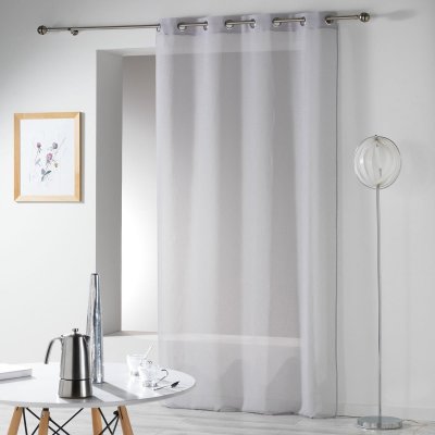 Panneau a oeillets 140 x 280 cm etamine crash telma Gris