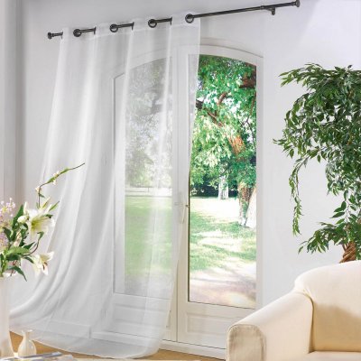 Panneau a oeillets metal 140 x 240 cm luminette unie luminea Blanc