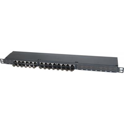 GENERIQUE Panneau de brassage 0,5 u cat6 24 ports 