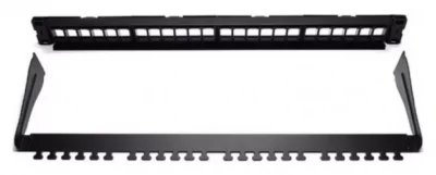 WP Panneau de Brassage 24 Ports UTP Cat&eacute;gorie 5e/6/6e C-PAN-BUP24 Noir