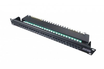 MCAD Panneau De Brassage T&eacute;l&eacute;phonie 25 Ports C&acirc;blage 4/5 Et 6/3
