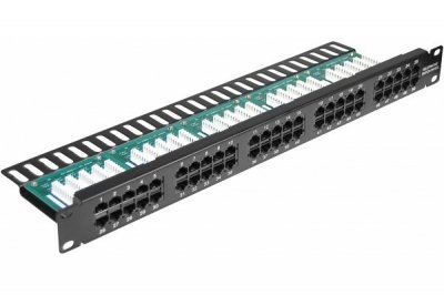 MCAD Panneau De Brassage T&eacute;l&eacute;phonie 50 Ports C&acirc;blage 4/5 Et 6/3