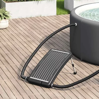 VIDAXL Panneau de chauffage solaire de piscine incurv&eacute; 72,5x46 cm