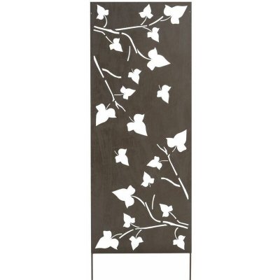NORTENE Panneau d&eacute;coratif ajour&eacute; en acier motif feuilles de lierre