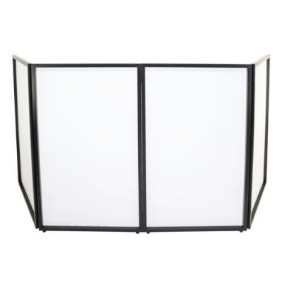 AFX LIGHT Panneau Stand - FACADE-DJ-STAND - pour DJ avec LYCRA 4 faces 122 x 70 cm couvre-c&acirc;bles console