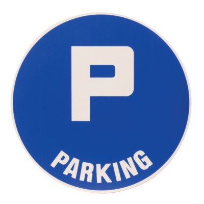 NOVAP Panneaux d'obligations ronds 300mm ''Parking''  4061252 - Bleu