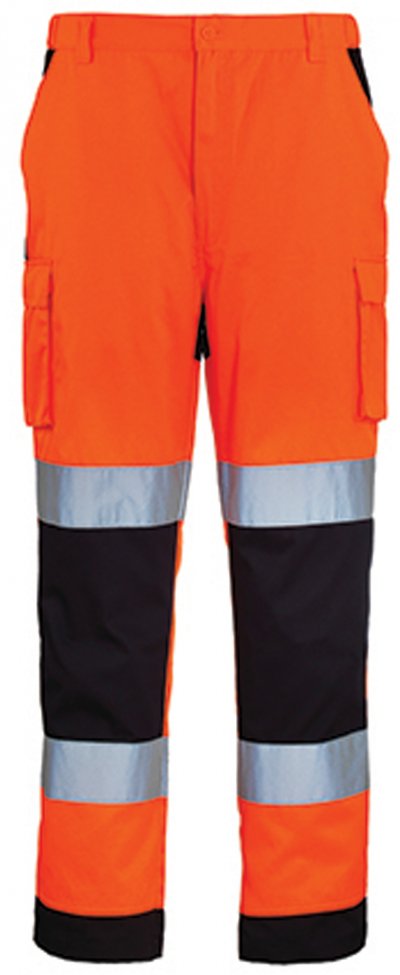 COVERGUARD Pant. orange et marine tl 60% coton 40% poly
