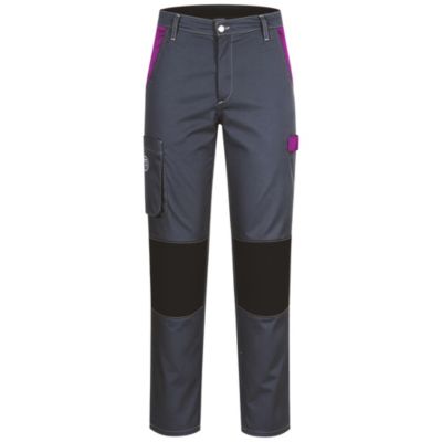 FASHION SECURITE Pantalon de travail Fashion Securit&eacute; PEP'S gris/violet L 660004
