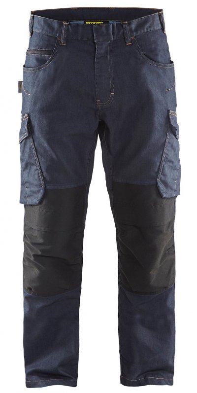 BLAKLADER Pantalon De Travail Services Denim Stretch 2d Marine/noir Taille 44