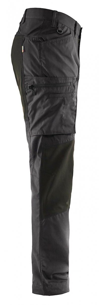 BLAKLADER Pantalon De Travail Services Stretch Gris Fonc&eacute;/noir Taille 48c