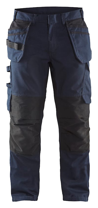 BLAKLADER Pantalon maintenance+stretch poches flottantes noir/rouge T54 BL&Aring;KL&Auml;DER 149613309956C60