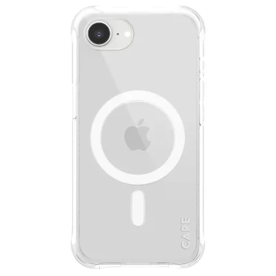 PANZERGLASS Panzer Glass Coque MagSafe pour iPhone 16e Silicone Anti-Chutes 2.4m Samba Transparent
