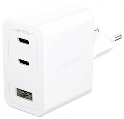 UNISEX Panzerglass Chargeur Mural Usb-a Et Usb-c 70w 2x Usb-c 1x Usb-a
