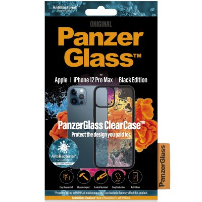 PANZERGLASS  ClearCase AntiBacterial iPhone 12 Pro Max - Noir