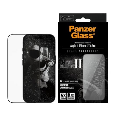 PANZERGLASS  Film Protecteur D&acute;&eacute;cran Ceramic Ii Fit Easyaligner Iphone 17/16 Pro