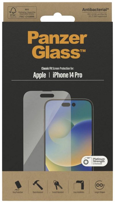 PANZERGLASS  Iphone 14 Pro Standard Screen Protector Clair