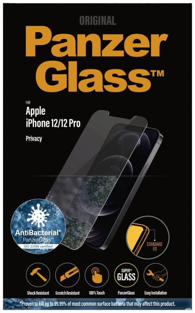 PANZERGLASS  -  apple iphone 12/12 pro, confidentialit&eacute; ab