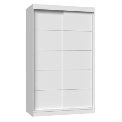 Paolo - armoire &agrave; 2 portes coulissantes - penderie l 120 cm - dressing de chambre 2 portes -