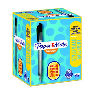 PAPERMATE Paper Mate Stylo-bille Inkjoy 100 Pointe 05 Mm - Noir