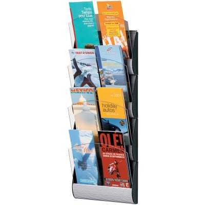 PAPERFLOW  Porte-brochures mural Integral, DIN long, gris alu