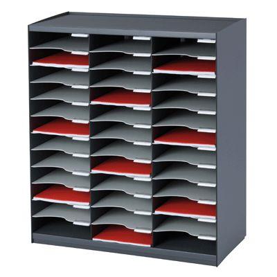 PAPERFLOW  Trieur 36 cases Noir Gris pour document A4