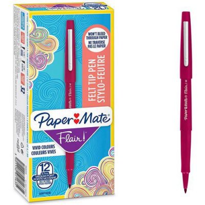PAPERMATE  Flair Stylo feutre pointe moyenne 1 mm Magenta 1 stylo