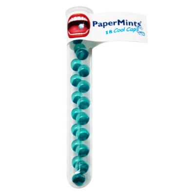 PAPERMINTS  Coolcaps Tube 18 Perles - Bo&icirc;te 18 g&eacute;lules