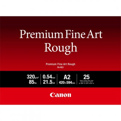 CANON Papier A2 beaux-arts textur&eacute; Premium  FA-RG1, 25 feuilles