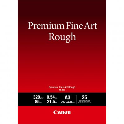 CANON Papier A3 beaux-arts textur&eacute; Premium  FA-RG1, 25 feuilles