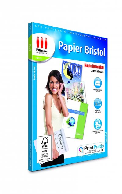 MICRO APPLICATION Papier bristol premium recto verso  Ma-5078