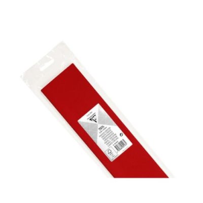CLAIREFONTAINE Papier cr&eacute;pon Rouge 2,50 m x 0,50 m -  - couleur variant