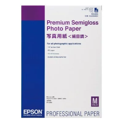 EPSON Papier  A2 semi glac&eacute; (25 feuilles) 251gr/m2 pour jet d'encre