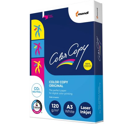 MONDI Papier multifonction Color Copy, A3, 120 g/m2, blanc