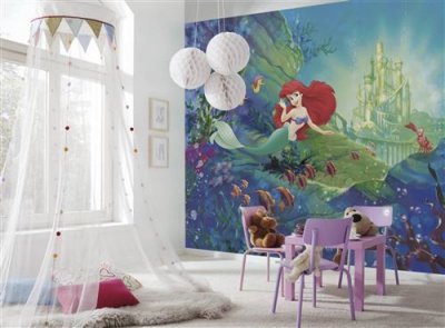 KOMAR Papier peint Ariel La Petite Sir&egrave;ne Princesse Disney 368X254 CM