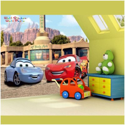AG ART Papier peint Flash Mcqueen et Sally Cars Disney