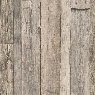 A.S. CREATIONS Papier Peint imitation Planches Clout&eacute;es - Naturel - 10 m x 0,53 m