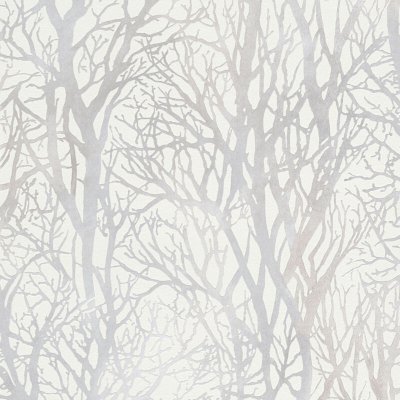 HOMEMAISON Papier peint imprim&eacute; For&ecirc;t - Ecru - 10 ml x 0,53 m