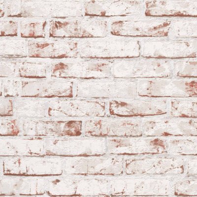 A.S. CREATIONS Papier peint intiss&eacute; vinyl brique rouge, marron et beige - 53 cm x 10,05 m - a.s. Cr&eacute;ation