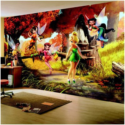 AG ART Papier peint La For&ecirc;t d'automne Disney Fairies 360X255 CM - Enfants