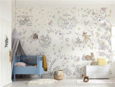 KOMAR Papier peint panoramique Best of Friends beige, l.368.0 x H.254.0 cm