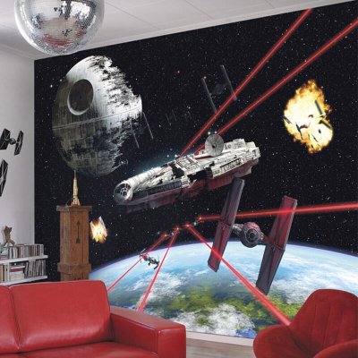 KOMAR Papier peint panoramique Faucon Millenium Star Wars 368 x 254 cm 