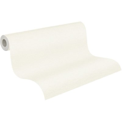 HOMEMAISON Papier peint uni &agrave; l'aspect Tiss&eacute; - BEIGE CRAIE - 10 m x 0,53 m