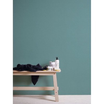 HOMEMAISON Papier peint uni &agrave; l'aspect Tiss&eacute; Bleu 10 m x 0,53 m - Bleu