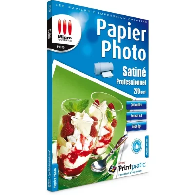 MICRO APPLICATION Papier Photo Brillant 10x15 - Premium plus - 255 g/m&sup2; - 130 feuilles