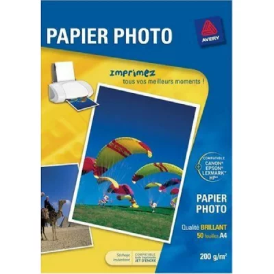 AVERY Papier Photo Brillant - Jet D'encre - 200g/m - 50 Feuilles