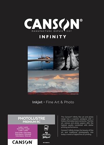 CANSON Papier Photo  Infinity Lustre Premium RC A3 25 feuilles