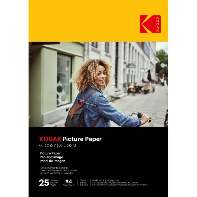 KODAK Papier photo instantan&eacute;  25 feuilles de papier photo 230g/m&sup2;, brillant