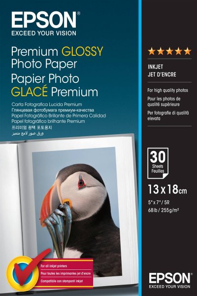 EPSON Papier Photo Premium Glac&eacute; 13x18cm