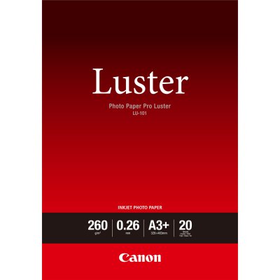 CANON Papier Photo Professionnel Lustr&eacute;  LU-101 A3 Plus 20 feuilles